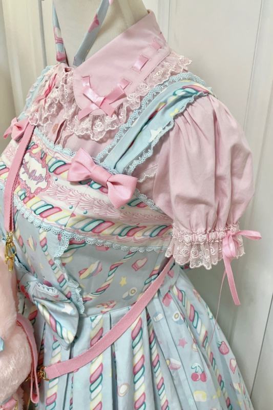 Retro Bow Lace White Short Sleeves Blouse