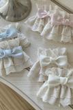 Roji Summer Print Bow Beige Lolita Wristcuffs