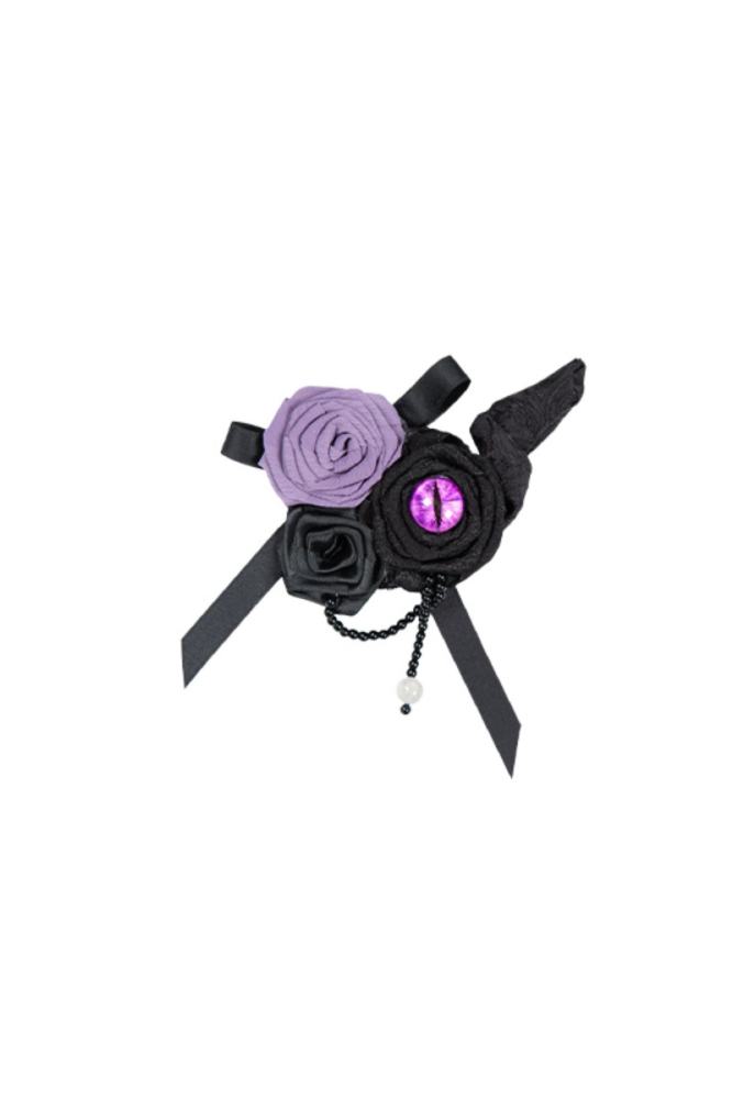 Withpuji The Whirling Black Lolita Top Accessories