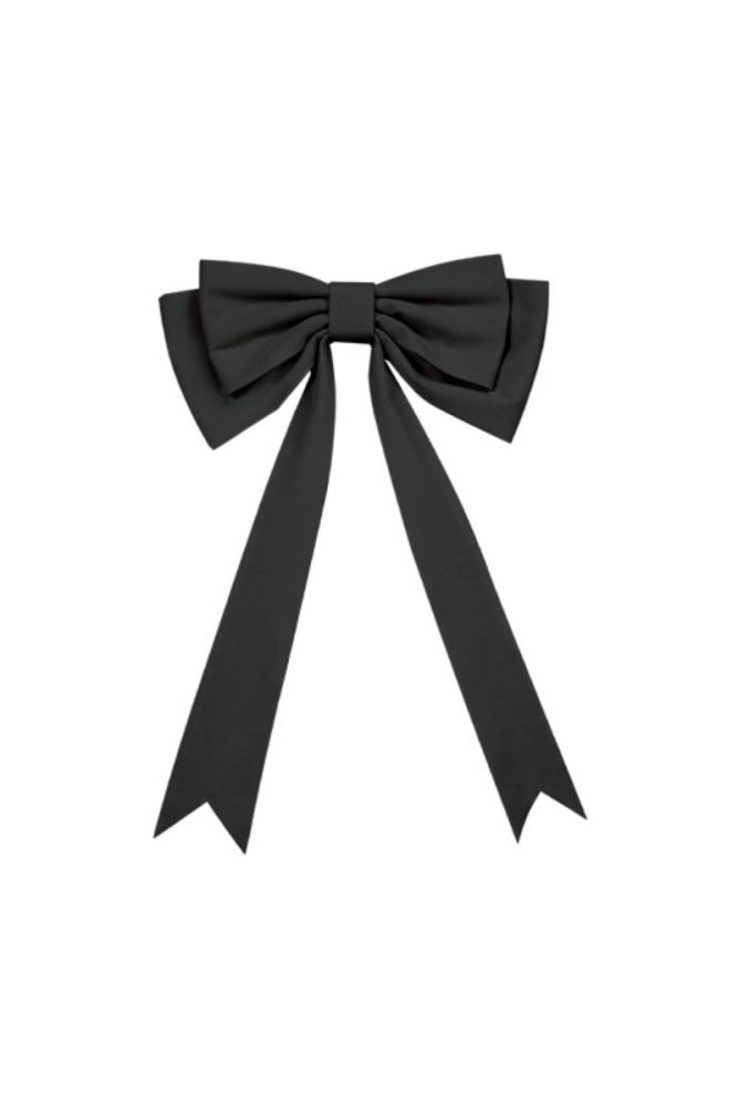 Withpuji The Silence Black Lolita Bow Corset Jumper