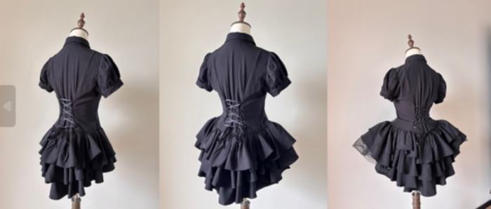 Midnight Prayer White Fluffy Train Lolita Blouse