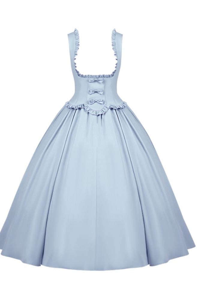 Withpuji The Silence Black Lolita Bow Corset Jumper