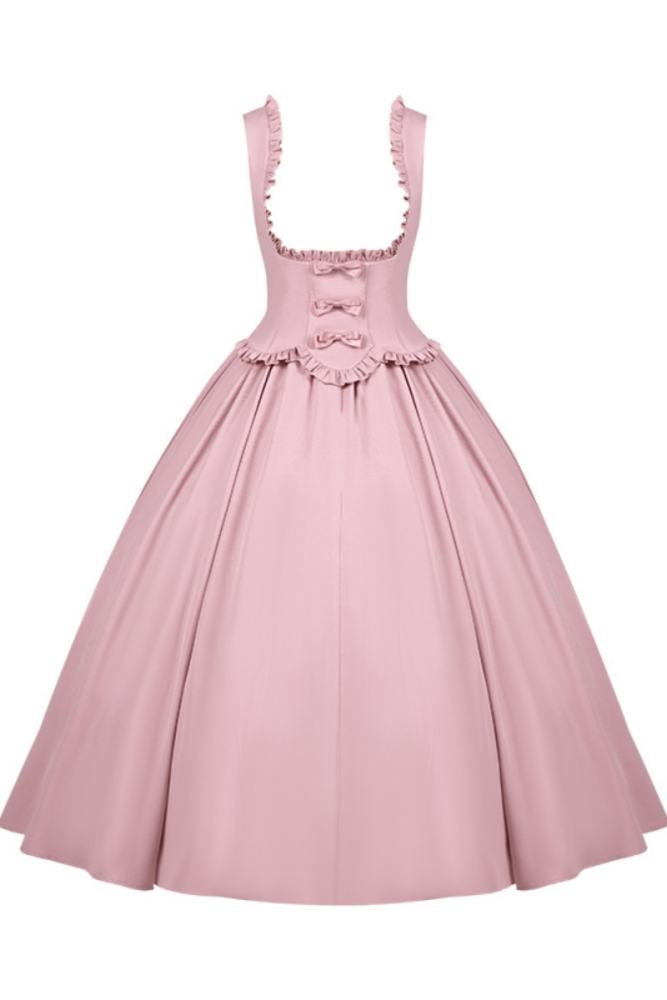 Withpuji The Silence Black Lolita Bow Corset Jumper