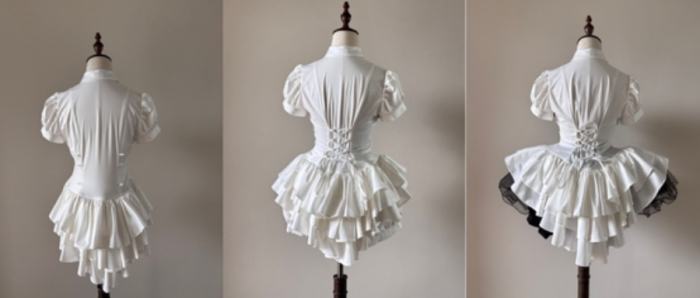 Midnight Prayer White Fluffy Train Lolita Blouse