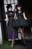 Withpuji The Whirling Qi Lolita Dress Black Lolita JSK Set