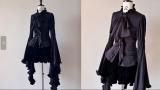 Twilight Prayer Dark Red Super Long Fluffy Sleeves Lolita Blouse