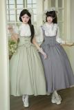 Withpuji The Silence Black Lolita Bow Corset Jumper