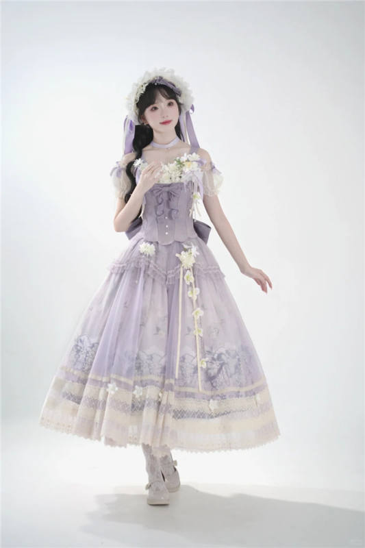 Jasmine of the Distant Mountains Green Lolita Skirt Set