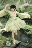 Tsinghua Dew Hanfu Style Green Jumper Lolita Set