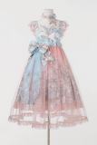 The Amusement Park in the Sky Pink Print Lolita Jumper