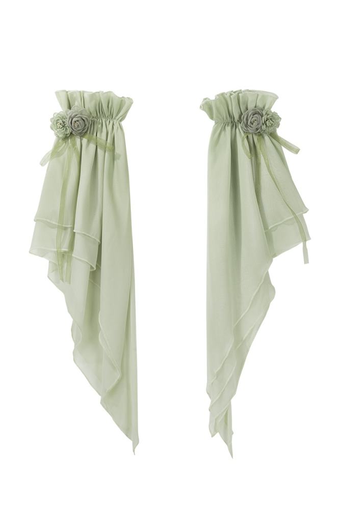 Tsinghua Dew Hanfu Style Green Jumper Lolita Set
