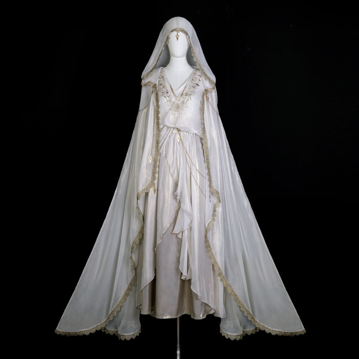 Judgment Angel Greek White OP Cloak Lolita Set