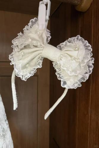 Solid Rose of Diana Black Lolita Accessories