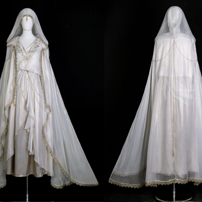 Judgment Angel Greek White OP Cloak Lolita Set