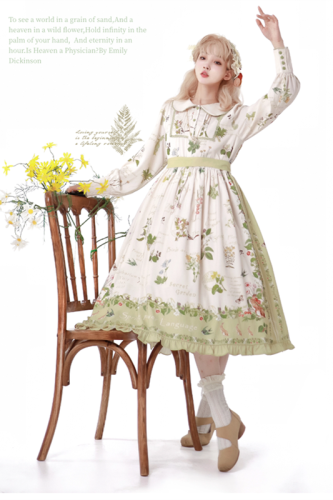 Secret Garden French Spring Beige Lolita OP