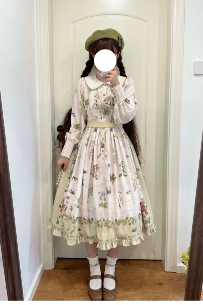 Secret Garden French Spring Beige Lolita OP