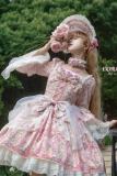 Romantic Rose Puff Sleeves Pink OP Lolita Set