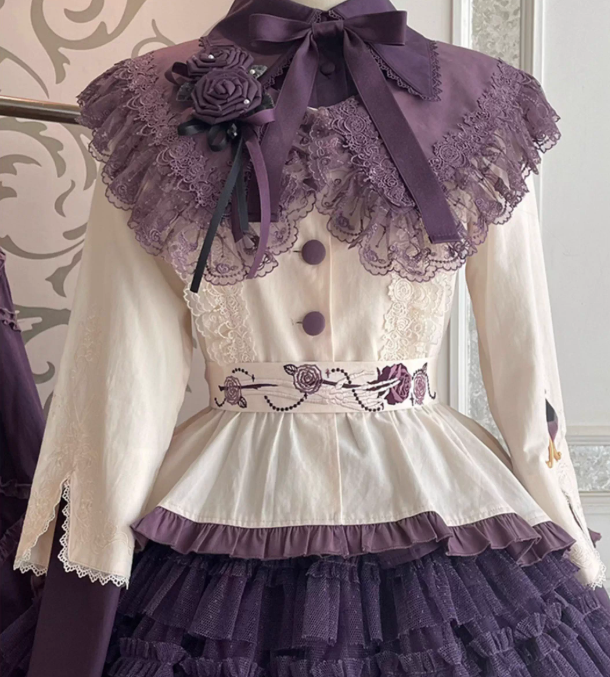 Puella Magi Madoka Magica Handmade Bonnet and Gloves -My Lolita Dress