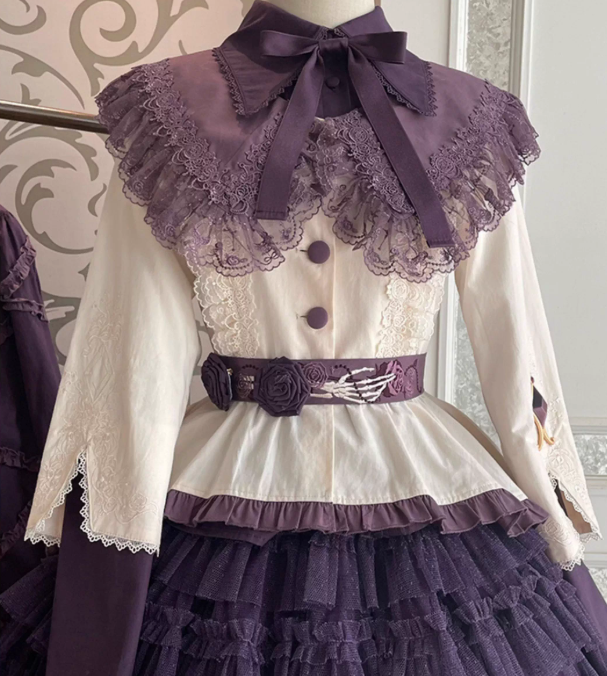 Puella Magi Madoka Magica Handmade Bonnet and Gloves Waist Belt