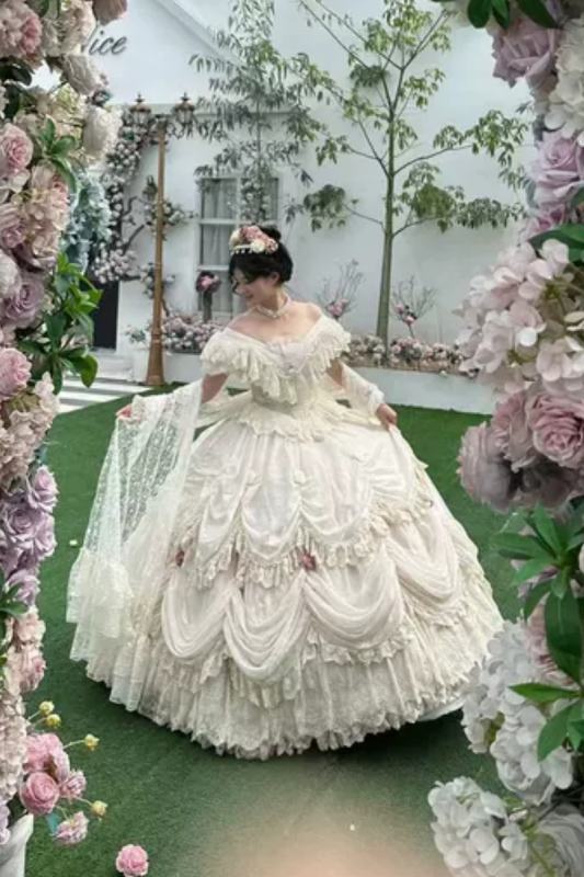 Forest Magic Beige Shawl Lolita Accessories