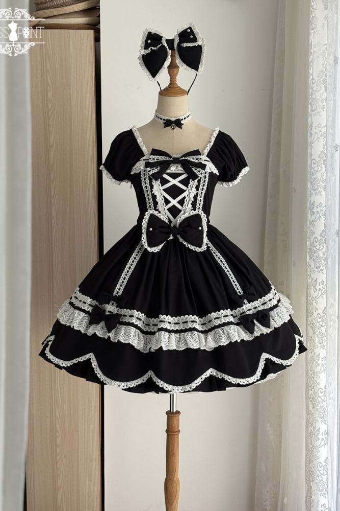 Miss Point Ancient Petal Rabbit Lolita Blue OP Pink JSK Custom-Tailor