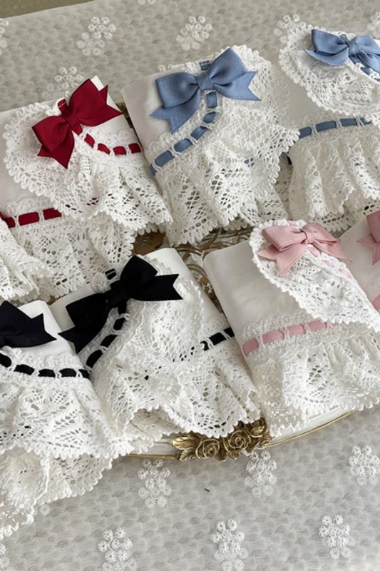 Miss Point Ancient Petal Rabbit Pink Wristcuffs Lolita Accessories