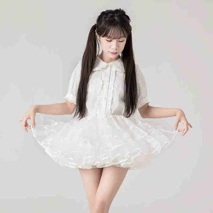 25cm/30cm Super Puffy Organza Lolita Petticoat