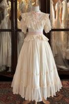 Button Bear Edward Collar Summer Beige OP Lolita Accessories