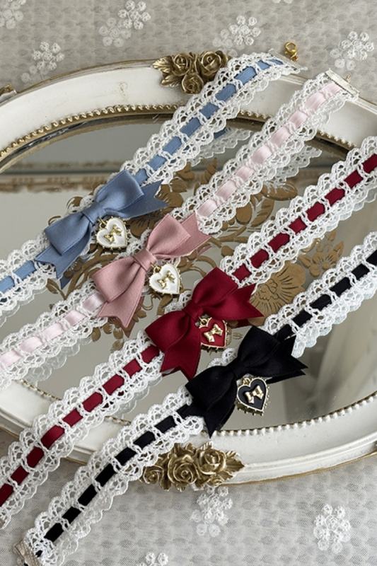 Miss Point Ancient Petal Rabbit Pink Wristcuffs Lolita Accessories