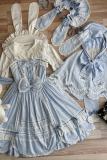 Ancient Petal Rabbit Lolita Blue OP Pink JSK Custom-Tailor