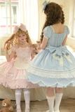 Ancient Petal Rabbit Lolita Blue OP Pink JSK Custom-Tailor