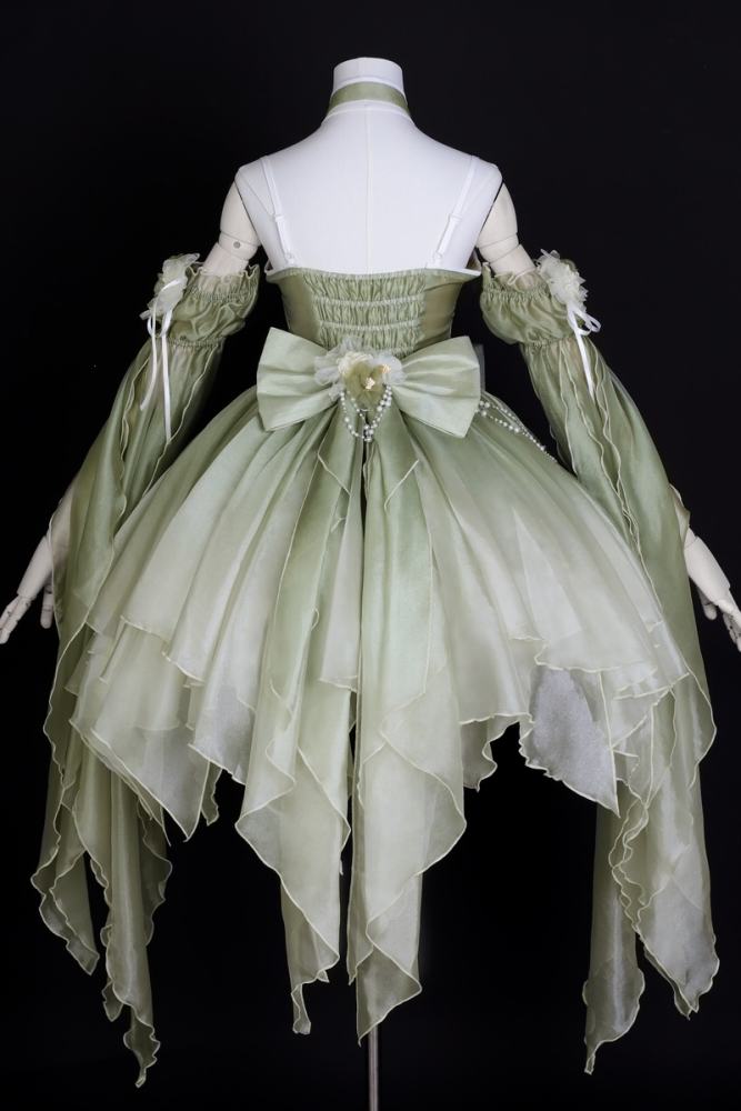 Butterfly Hanfu Style Green Jumper Lolita Set