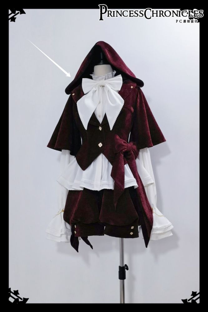 Princess Chronicles Rabbit Hunting Royal Red Coat Set Ouji Fashion