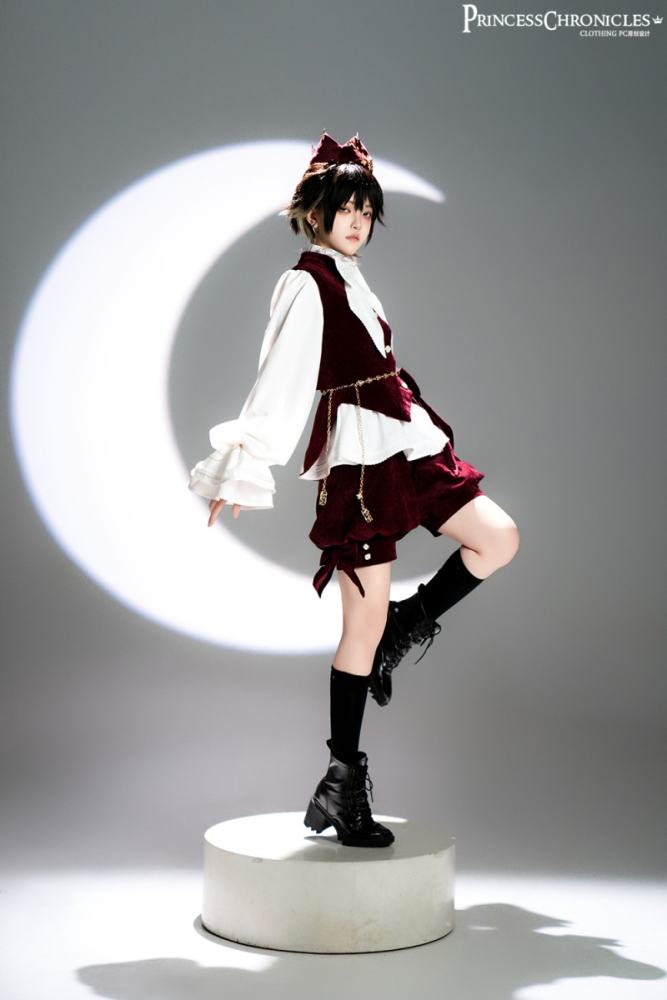 Princess Chronicles Rabbit Hunting Royal Red Coat Set Ouji Fashion