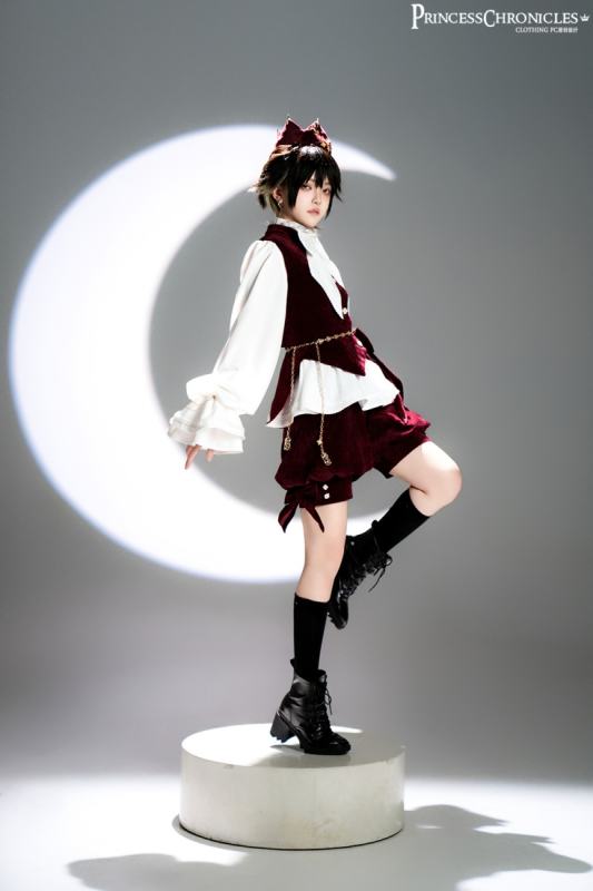 Princess Chronicles Rabbit Hunting Royal Red Coat Set Ouji Fashion