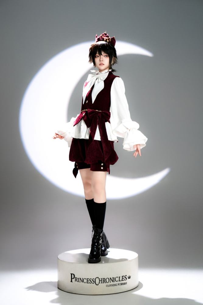 Princess Chronicles Rabbit Hunting Royal Red Coat Set Ouji Fashion