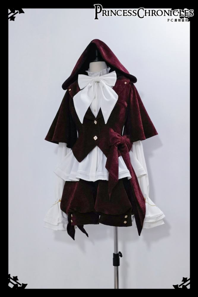 Princess Chronicles Rabbit Hunting Royal Red Coat Set Ouji Fashion