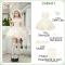 Set (Short JSK + Shawl + Necklace + Side clip + Headband or Veil 2 ways to wear)