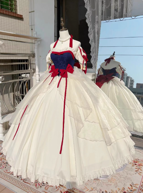 The Snow White Dairy Lolita Princess Dress Set
