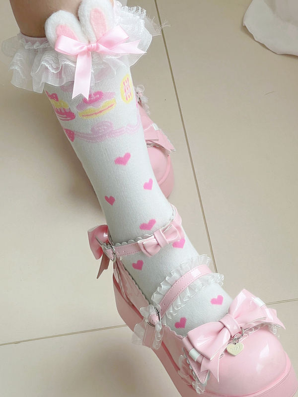 Sweet Ruffles Bows Lolita Shoes