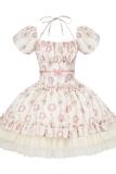 Withpuji Roses after Rain Apricot Printed Dress Lolita Clothes