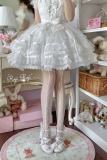 Roji Interwoven Spring White Lolita Tattoo Pantyhouse
