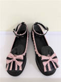Angelic Imprint- Sweet Bow Bunny Ears Lolita Flat Shoes