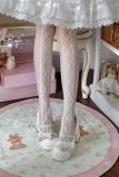 Roji Interwoven Spring White Lolita Tattoo Pantyhouse