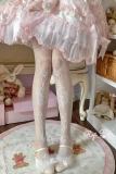 Roji Rose Frame Summer Shiro Print Lolita Tights