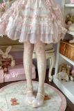 Roji Rose Frame Summer Shiro Print Lolita Tights