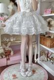 Roji Interwoven Spring White Lolita Tattoo Pantyhouse