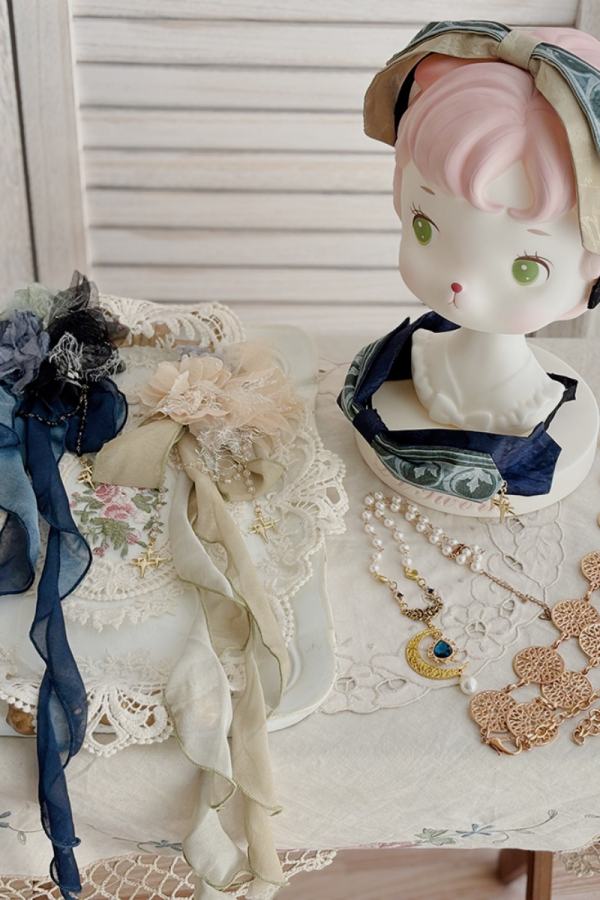 Shamgrass Story Egyptian Style Green Headbow Lolita Accessories