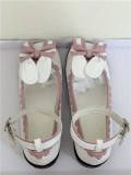 Angelic Imprint- Sweet Bow Bunny Ears Lolita Flat Shoes