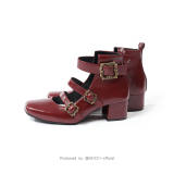 MODO Three Belts Lolita Heels Shoes